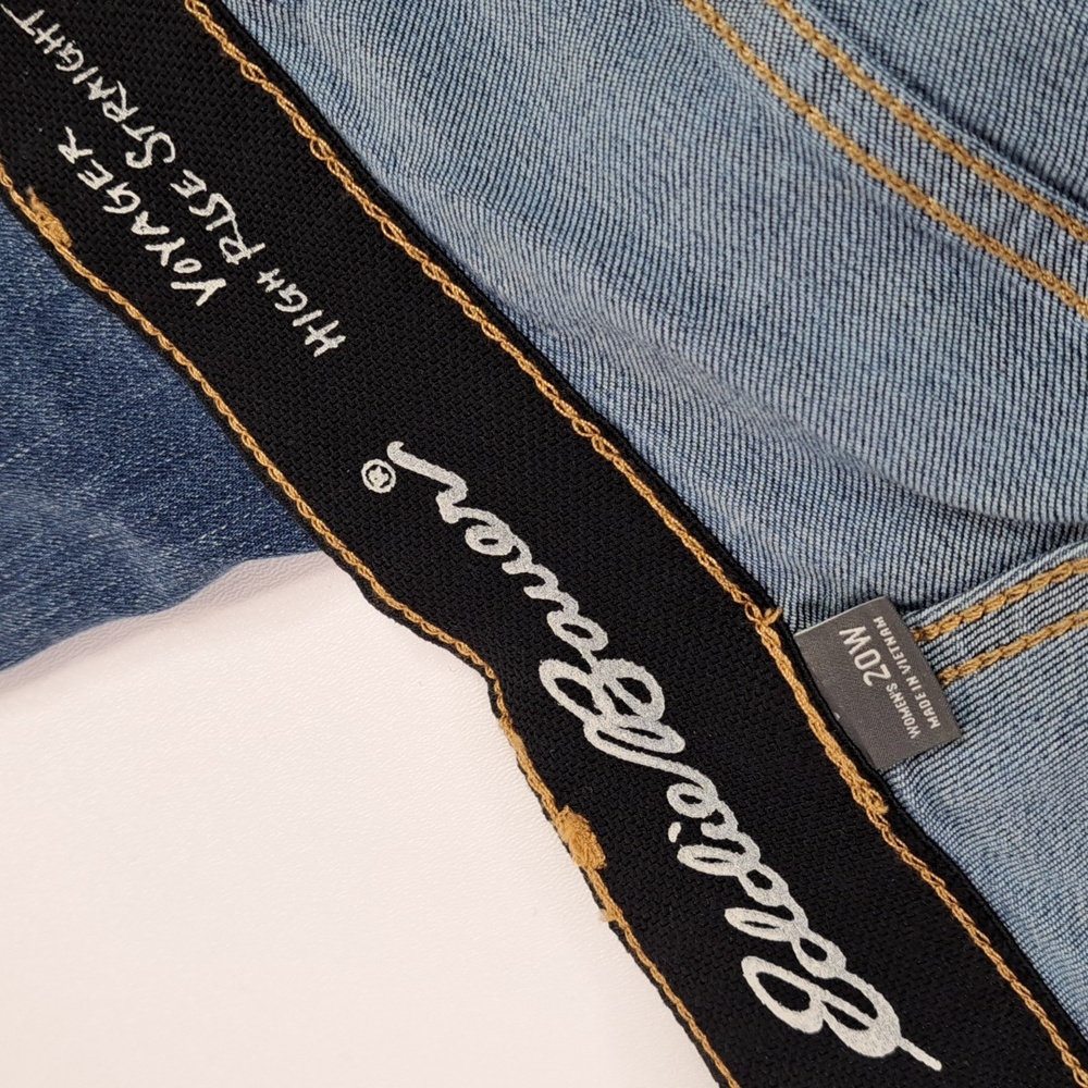 New Eddie Bauer Voyager High Rise Straight Sorbtek Blue Jeans Size 20W - Picture 15 of 17